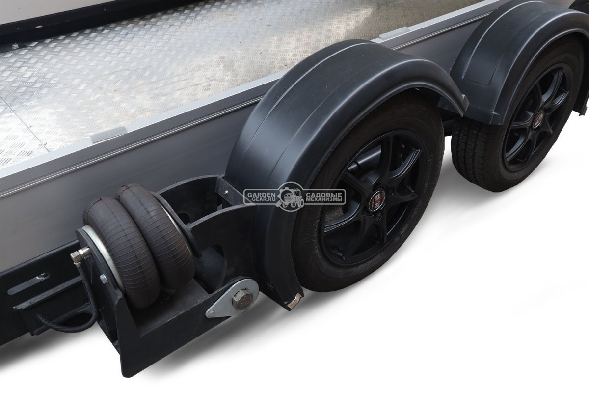 Прицеп с опускающейся платформой на пневмоподвеске Baltic Mechanic Polygon-City PC 750 Спарка для перевозки спецтехники, пневмолифт, крышка, 3500x1500