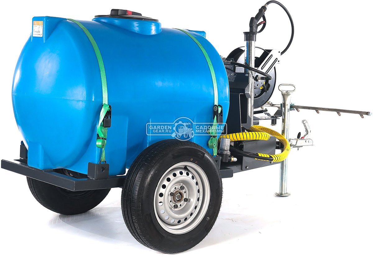 Мойка высокого давления Baumech 120 см., 7 форсунок, выносной пистолет 15 м., давление 200 бар, макс. поток 16 л., объём бака 500 л., 204 кг.