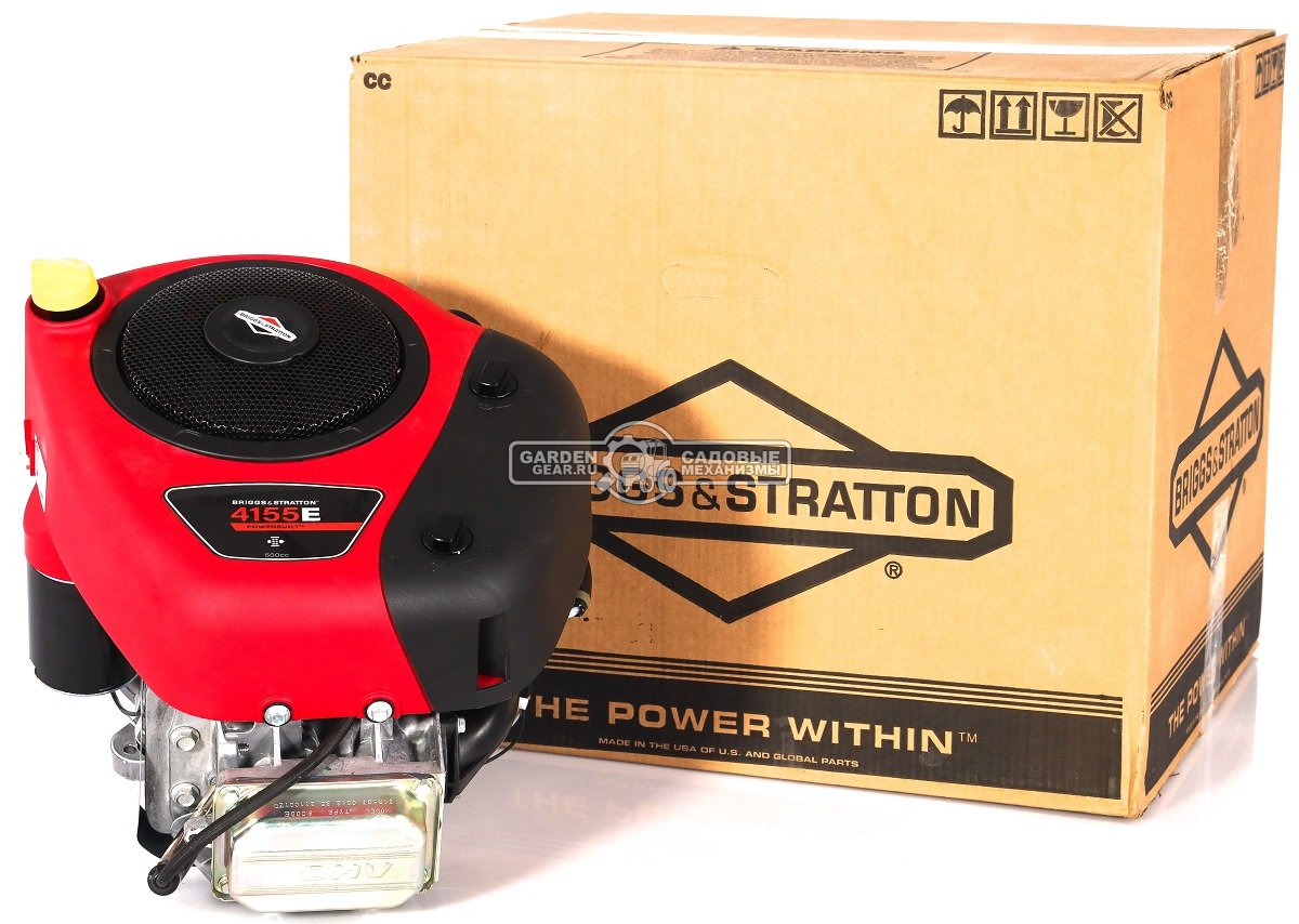 Бензиновый двигатель Briggs&Stratton 4155 Intek OHV (PRC, 15,5 л.с., 500 см3., диам 25,4 мм, L 80 мм, шпонка, 29,5 кг)