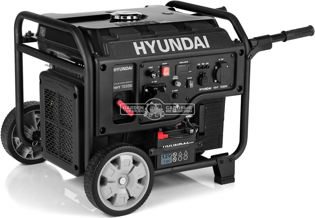 Бензиновый генератор инверторный Hyundai HHY 7050Si (PRC, Hyundai, 312 см3, 5.0/5.5 кВт, 15 л, 50 кг)