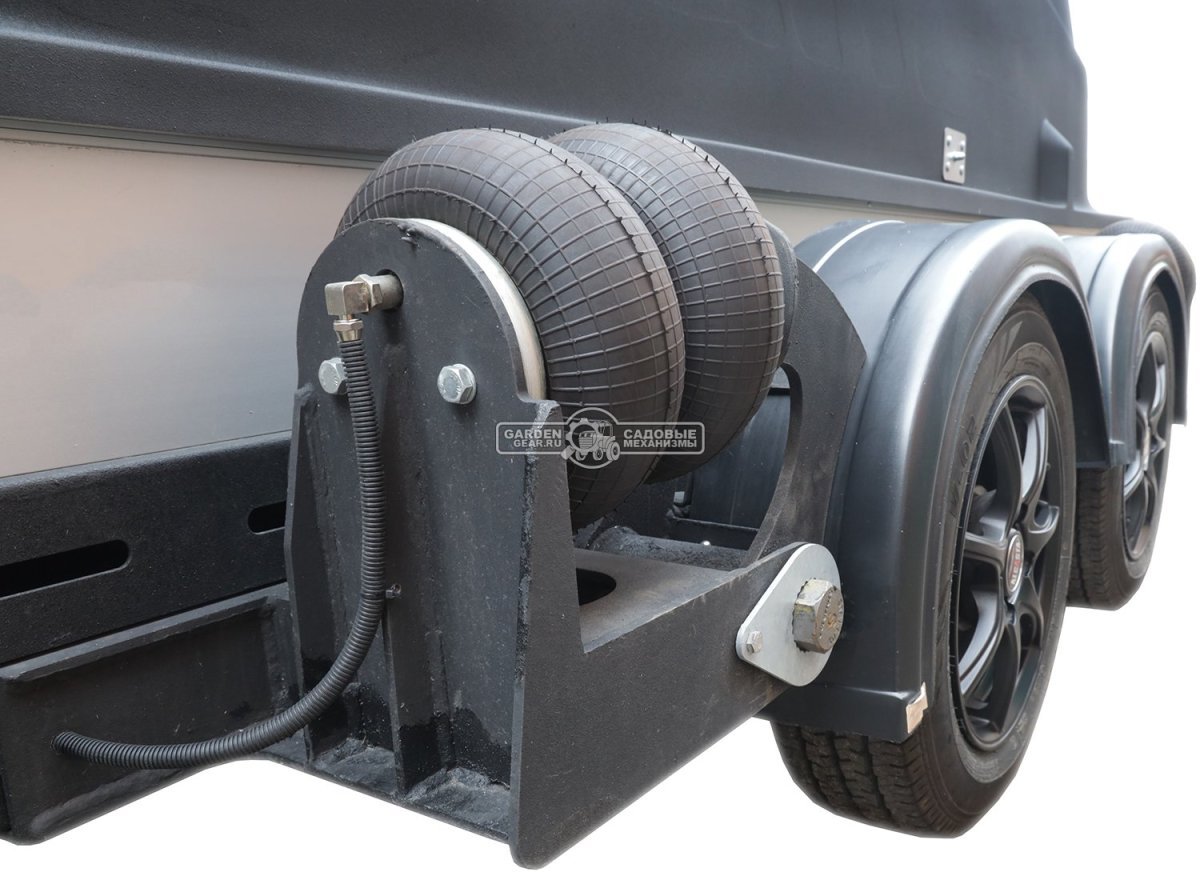 Прицеп с опускающейся платформой на пневмоподвеске Baltic Mechanic Polygon-City PC 750 Спарка для перевозки спецтехники, пневмолифт, крышка, 3500x1500