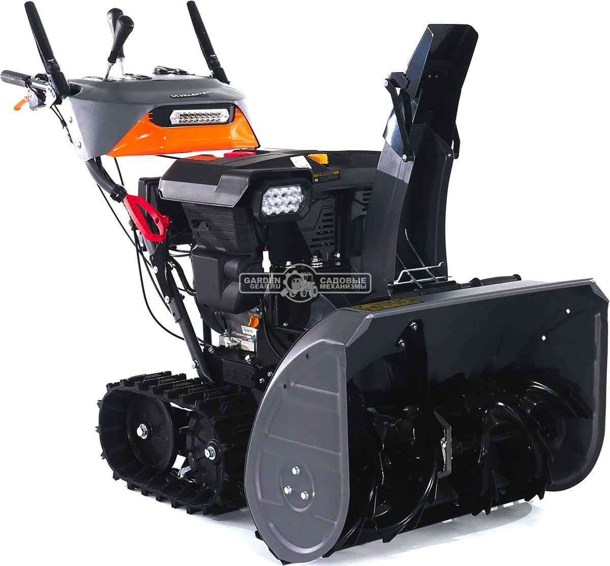 Снегоуборщик Villartec WB1576ET Hydro гусеничный (PRC, 76 см, Loncin 420 см3, эл/стартер от АКБ 12В, дифференциал, фара, 141 кг)