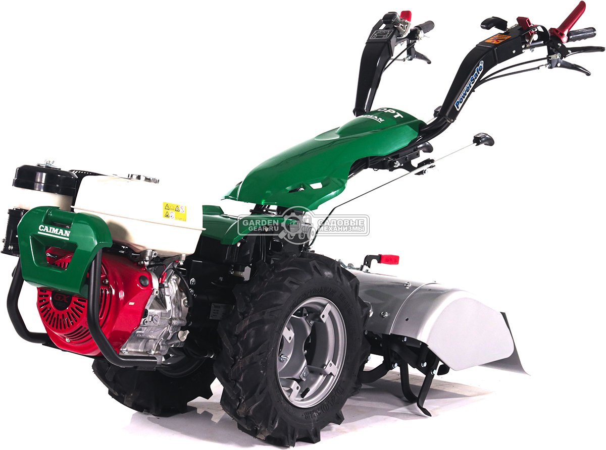 Мотоблок Caiman Atletico 340PT (ITA, Honda GX390, 389 куб.см., дифференциал, колеса 5.00х10, тормоза, 3 вперед + 3 назад, 116 кг.)