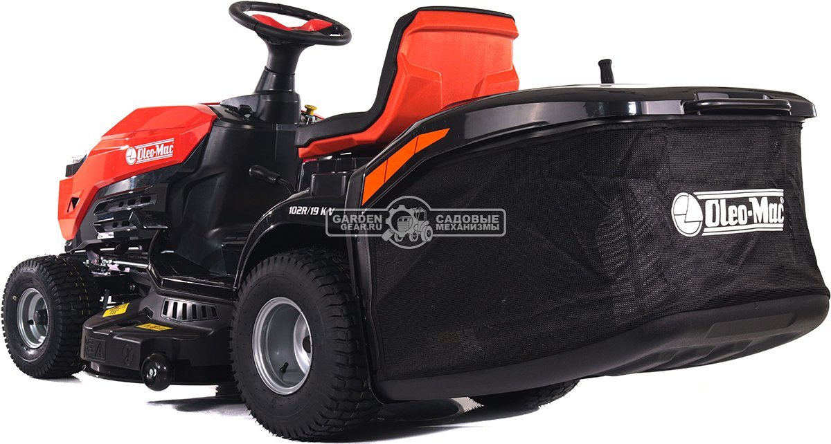 Садовый трактор Oleo-Mac OM 102R/19 KV (PRC, Emak K 1900 V-Twin, 586 см3, 102 см., гидростатика, травосборник 300 л., 198 кг.)