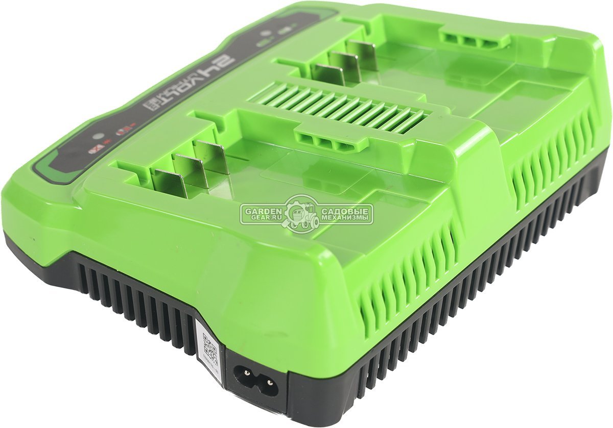 Зарядное устройство GreenWorks G24X2UC2 двойное для аккумуляторов 24В (2 А)