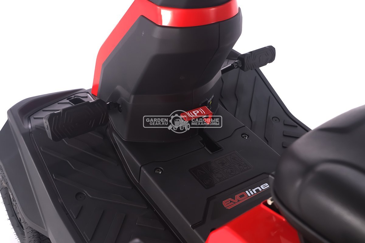 Садовый минирайдер Evoline TRG 66 CV (PRC, EVOline, 224 куб.см., вариатор CVT, травосборник 150 л, ширина кошения 66 см, 3 в 1, 130 кг)