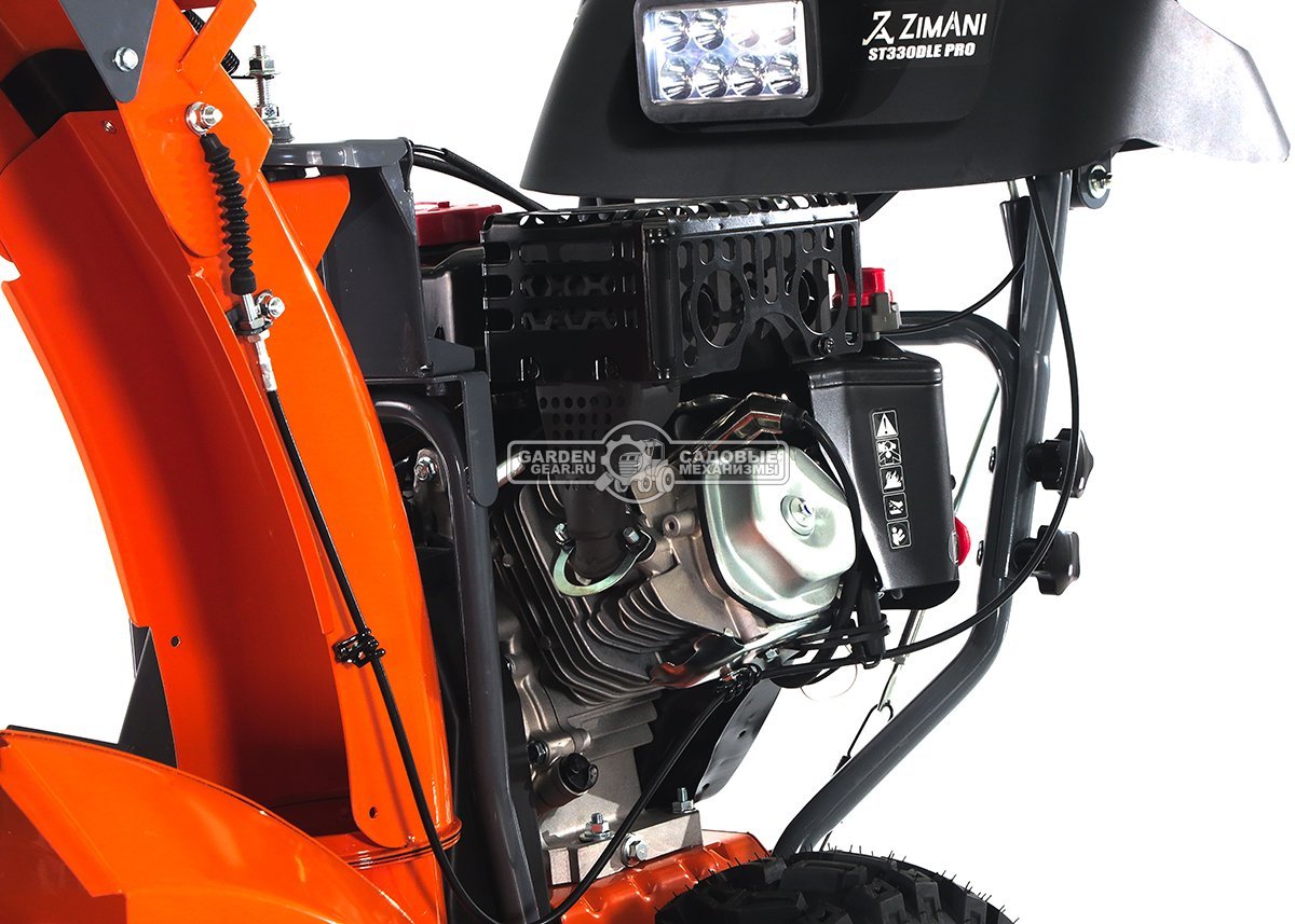 Снегоуборщик ZimAni ST330DLE PRO Quattro Auger (PRC, 76 см, LCT Snow Storm 414 см3, эл/стартер 220В, LED фара, AutoTurn, скорости 6/2, 115 кг.)