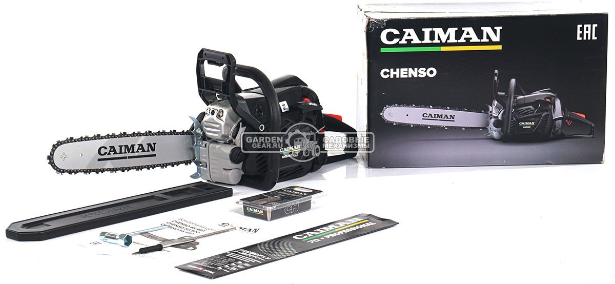 Бензопила Caiman Chenso 55-15 SL15 Decompressor (RUS, 56 куб.см., 2,4 кВт/3,3 л.с., 0,325", 1,5 мм, 64E, 5,6 кг)