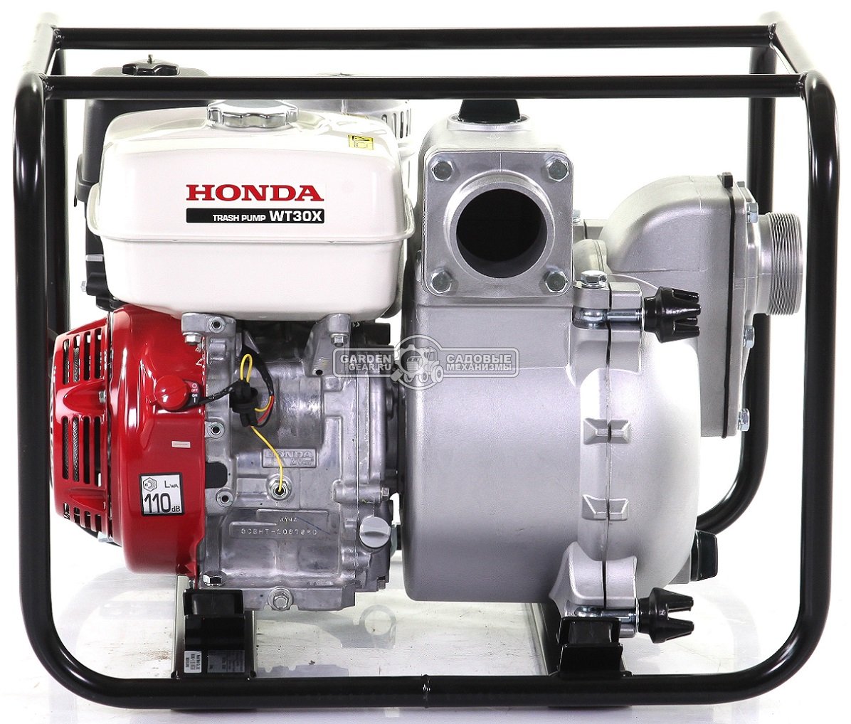 Мотопомпа бензиновая Honda WT30XK4 DE для грязной воды (JPN, Honda GX240, 242 куб.см., 1210 л/мин, 3&quot;, 27 м, 61 кг.)