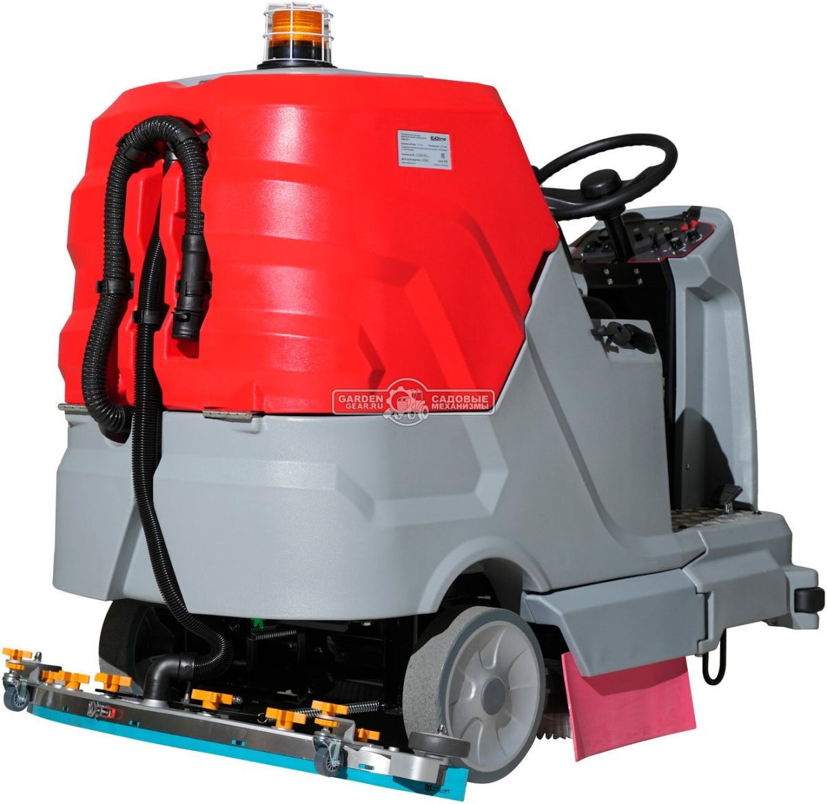 Поломоечная машина аккумуляторная с сиденьем оператора EVOline SDB 860 T без АКБ и ЗУ (PRC, 86 см, 130+160 л, 360 кг)