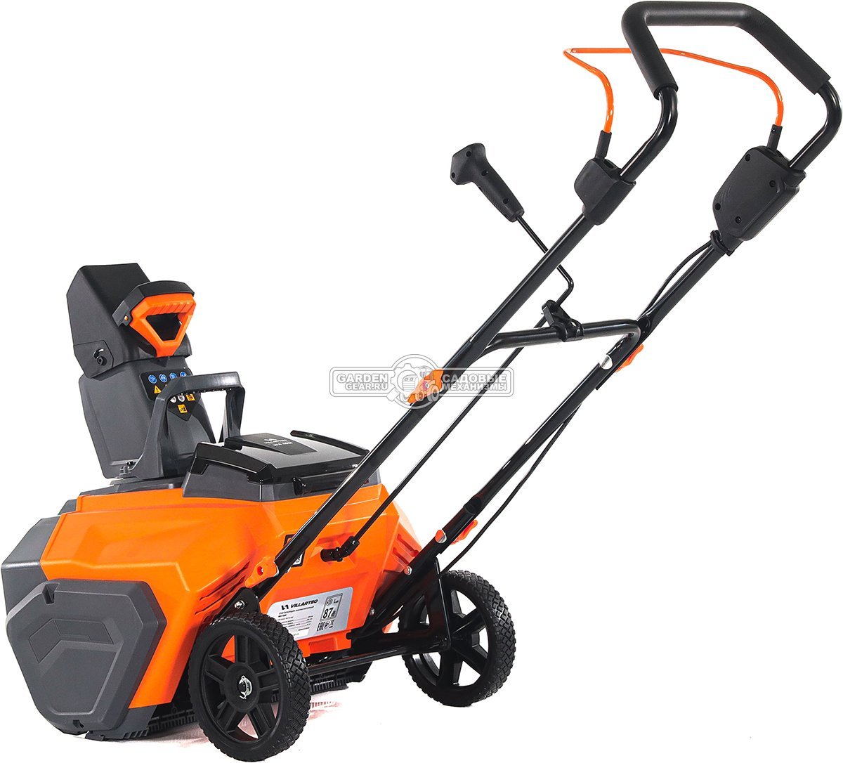 Снегоуборщик аккумуляторный Villartec WA4051 Set5 с АКБ 5 А/ч и ЗУ AM402 (PRC, BL 40В, ширина 51 см, фара, 2 порта для АКБ, 19 кг)