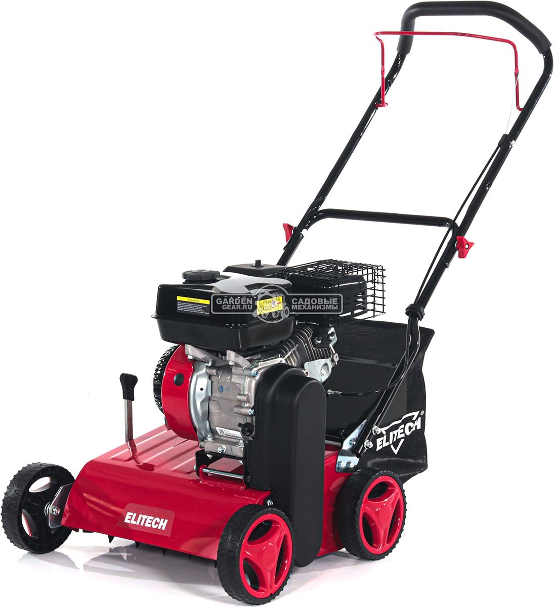 Вертикуттер - аэратор бензиновый Elitech СБ 4340Т (PRC, 40 см, 212 см3, 2 вала: ножи + пружины, 35 л, 41 кг)