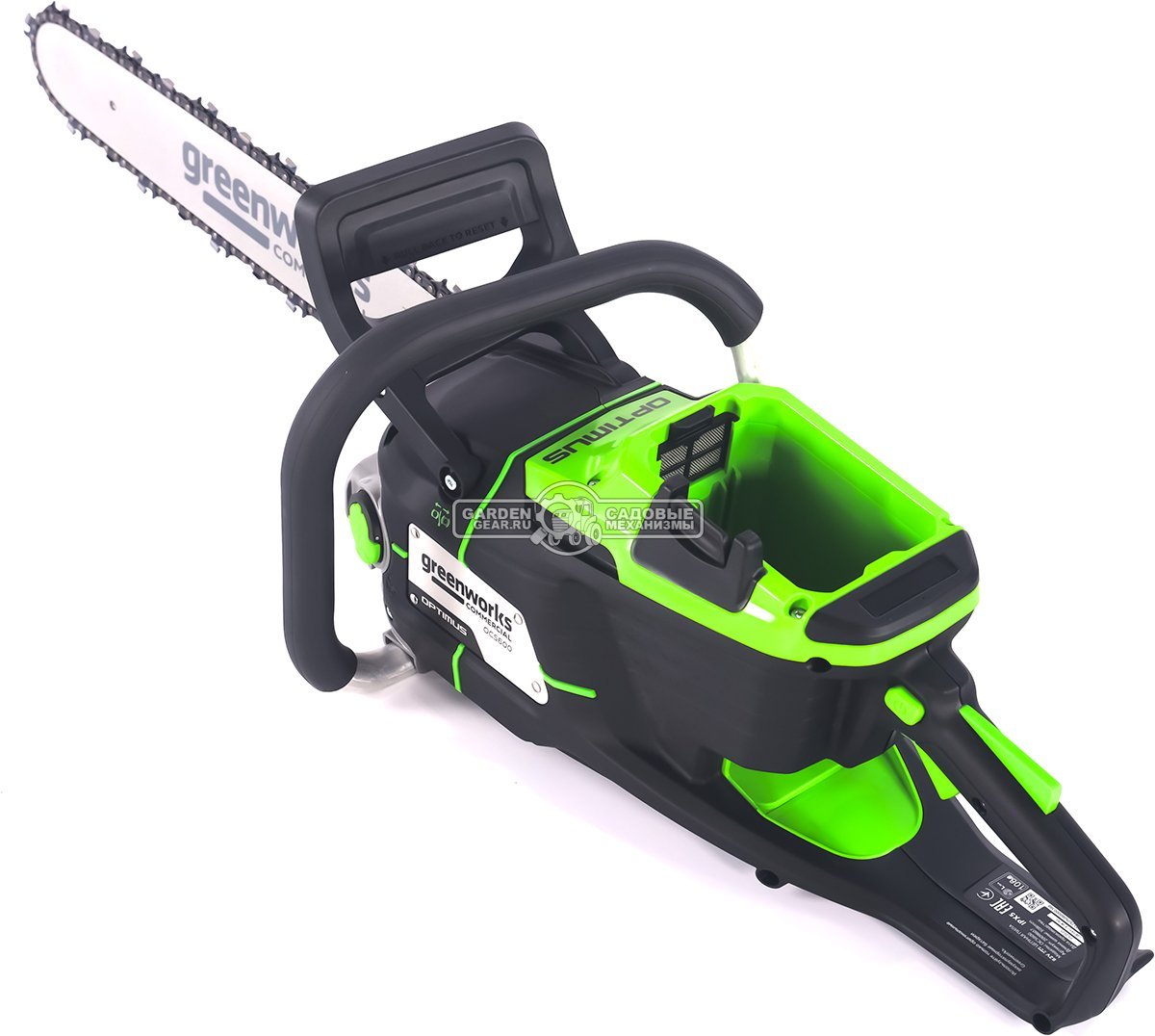 Пила аккумуляторная цепная GreenWorks OCS600 18" без АКБ и ЗУ (PRC, BL 82В, 3.6 кВт, 3/8"-1.3-68E, 4.45 кг)