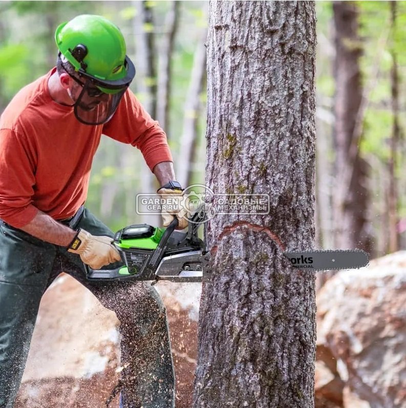 Пила аккумуляторная цепная GreenWorks OCS800 20" без АКБ и ЗУ (PRC, BL 82В, 5 кВт, 3/8"-1.3-72E, 5.5 кг)