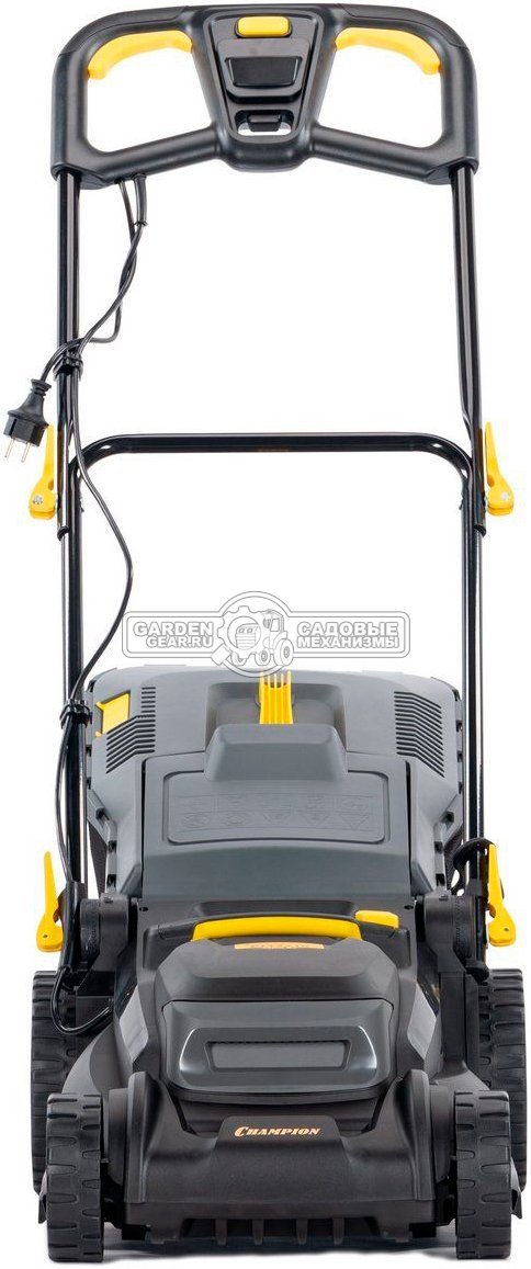 Газонокосилка электрическая Champion EM3716 (PRC, 1600 Вт, 37 см, пластик, 40 л, 13.7 кг)