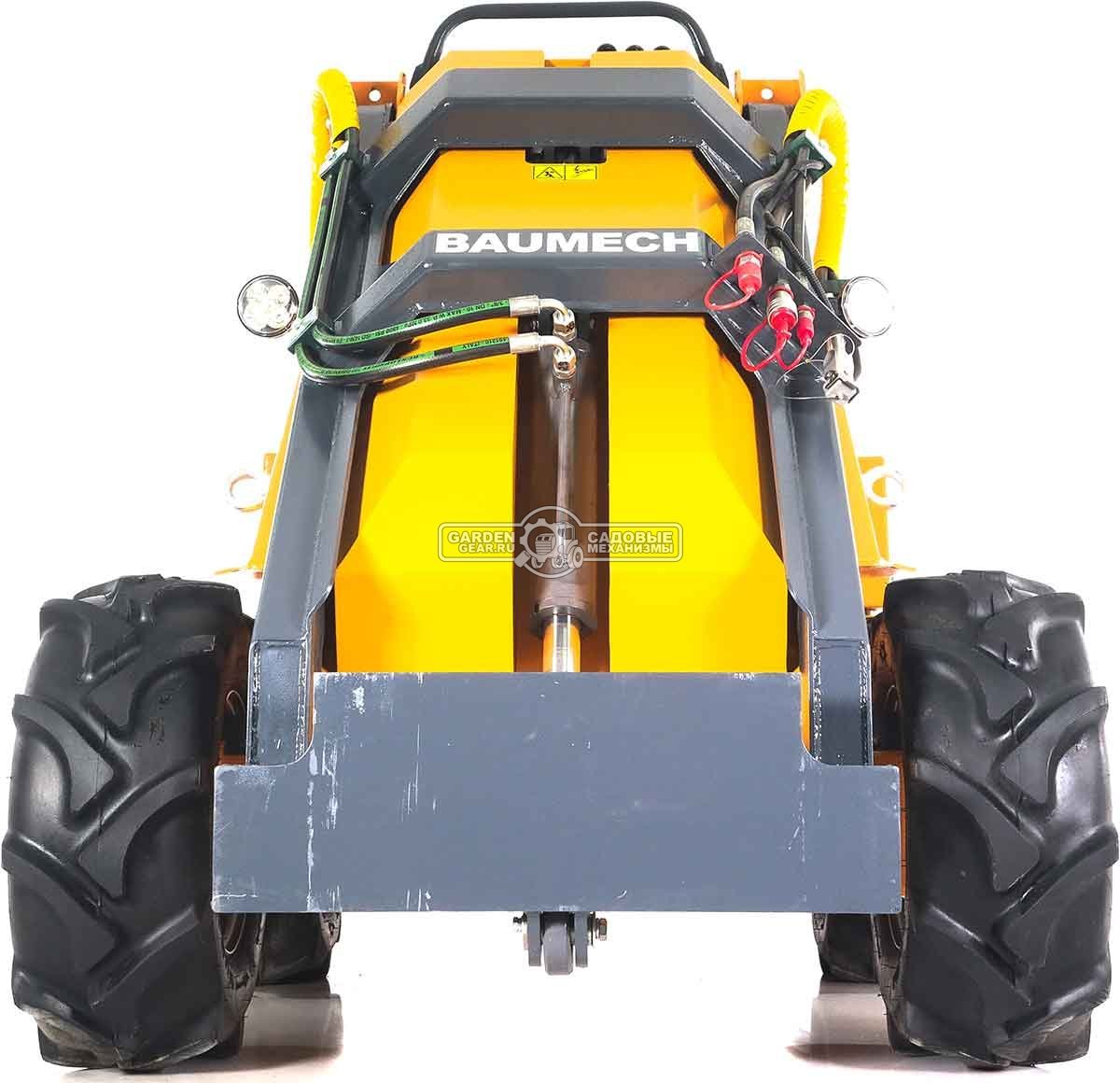 Универсальная машина мини-погрузчик Baumech ML-02 Pro + гидравлический отвал 120 см. с двигателем Zongshen GB750 EFI V-Twin инжектор