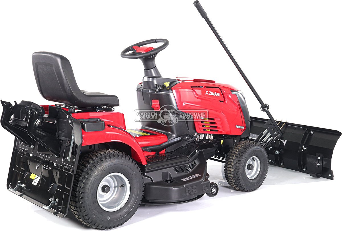 Снегоуборочный отвал ZimAni GSB122 универсальный для садовых тракторов (для установки требуется рама монтажная)