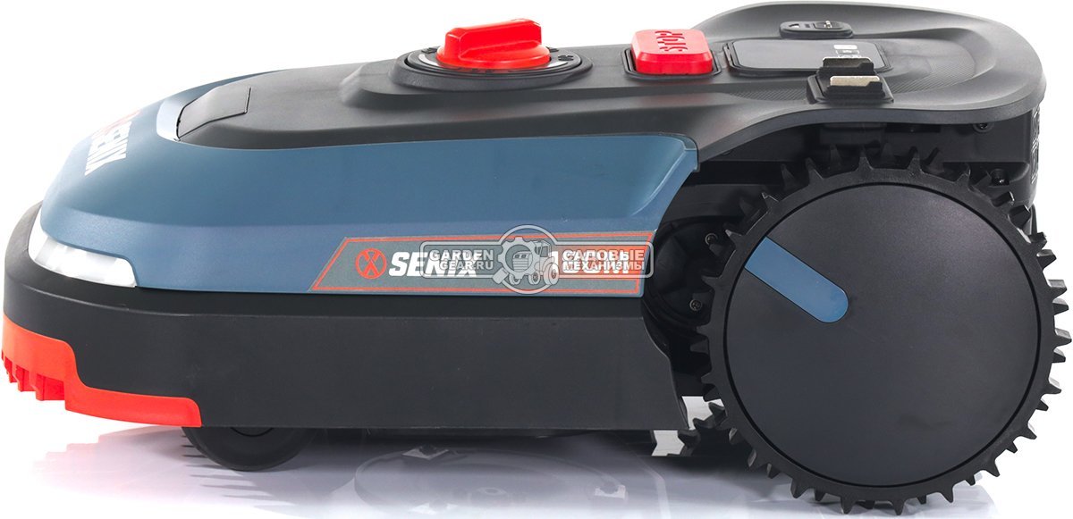 Газонокосилка-робот Senix LR180-L2-EU (500 м2, 20 В/2.0 Ач, 18 см, 20° склон)