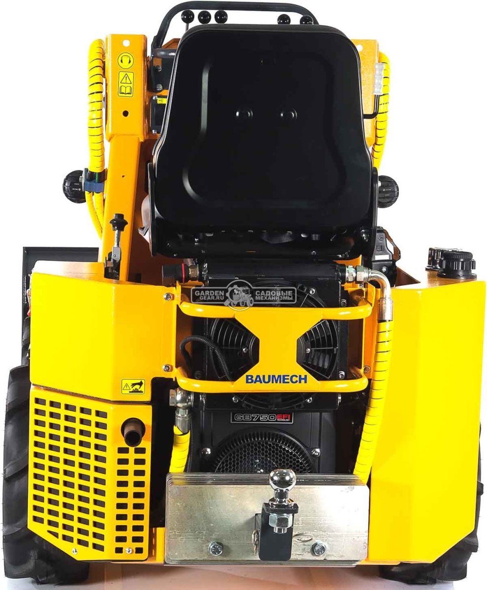 Универсальная машина мини-погрузчик Baumech ML-02 Pro + гидравлический отвал 120 см. с двигателем Zongshen GB750 EFI V-Twin инжектор