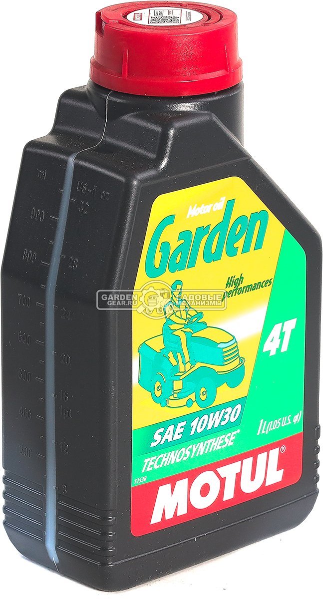 Масло всесезонное 4-тактное Motul Garden 4T 10W30 1 л синтетическое