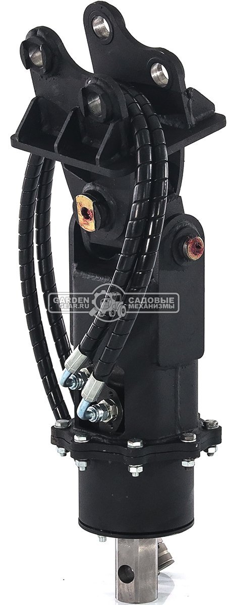 Ямобур (гидравлический вращатель) RED с переходной плитой для мини-экскаватора, 58,5 кг. 