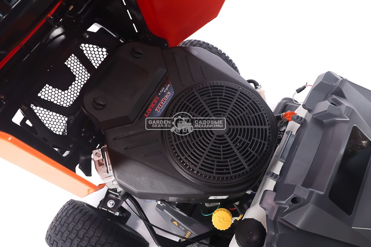 Садовый трактор Villartec MR2308H (PRC, Loncin V-Twin 708 куб.см., LED дисплей, гидростатика, травосборник 320 л, ширина кошения 108 см, 237 кг)