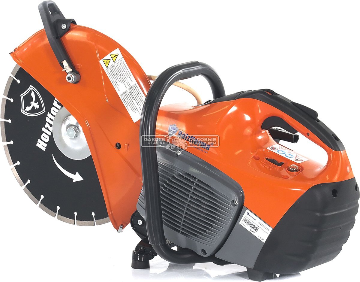 Бензорез Holzfforma GC420 14" (PRC, 66,7 см3, 3,2 кВт/4,4 л.с., диаметр круга 350 мм, глубина реза 110 мм, 9,6 кг.)