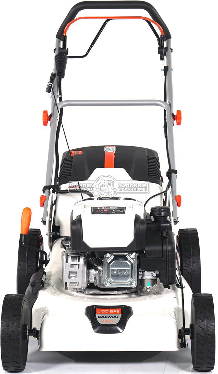 Газонокосилка бензиновая Daewoo L 50SPE с электрозапуском (PRC, 48 см, Daewoo, 150 см3, TURBO X BLADE, сталь, 65 л, 4 в 1, 31.7 кг)