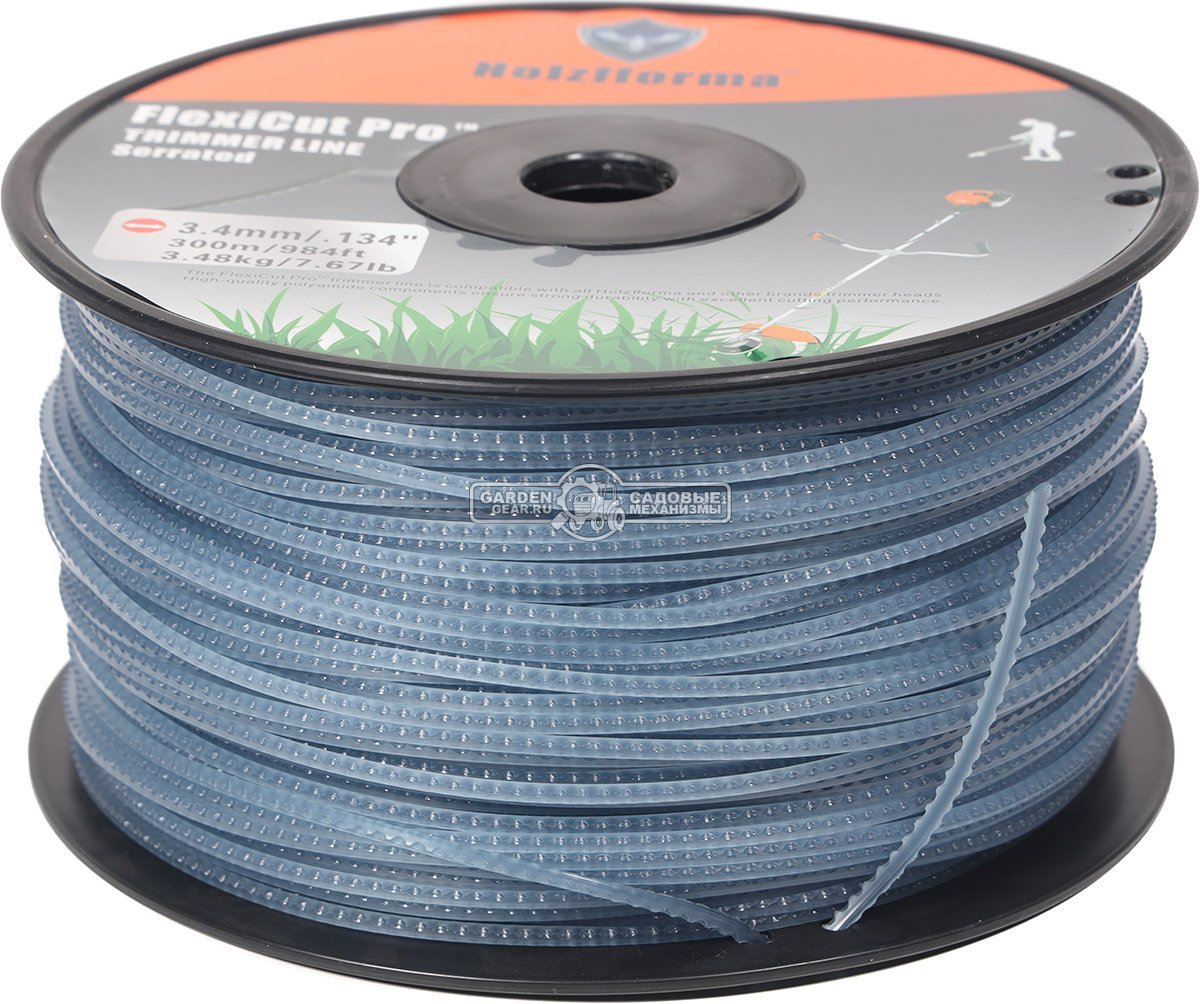 Леска Holzfforma FlexiCut Pro Serrated 3,4 мм, 300 м, звездочка