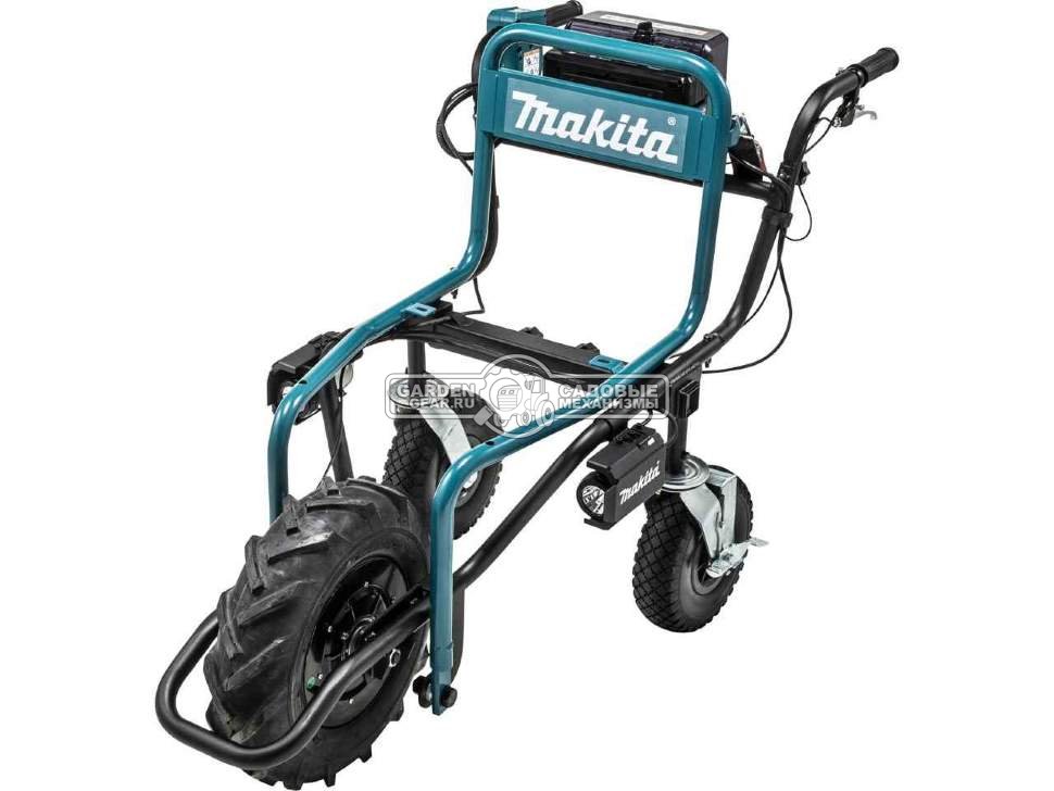 Тачка многофункциональная аккумуляторная Makita DCU180Z самоходная без АКБ и ЗУ (LXT BL 18В, грузопод. 130 кг, скорости 2 /1, без кузова, вес 39.3 кг)