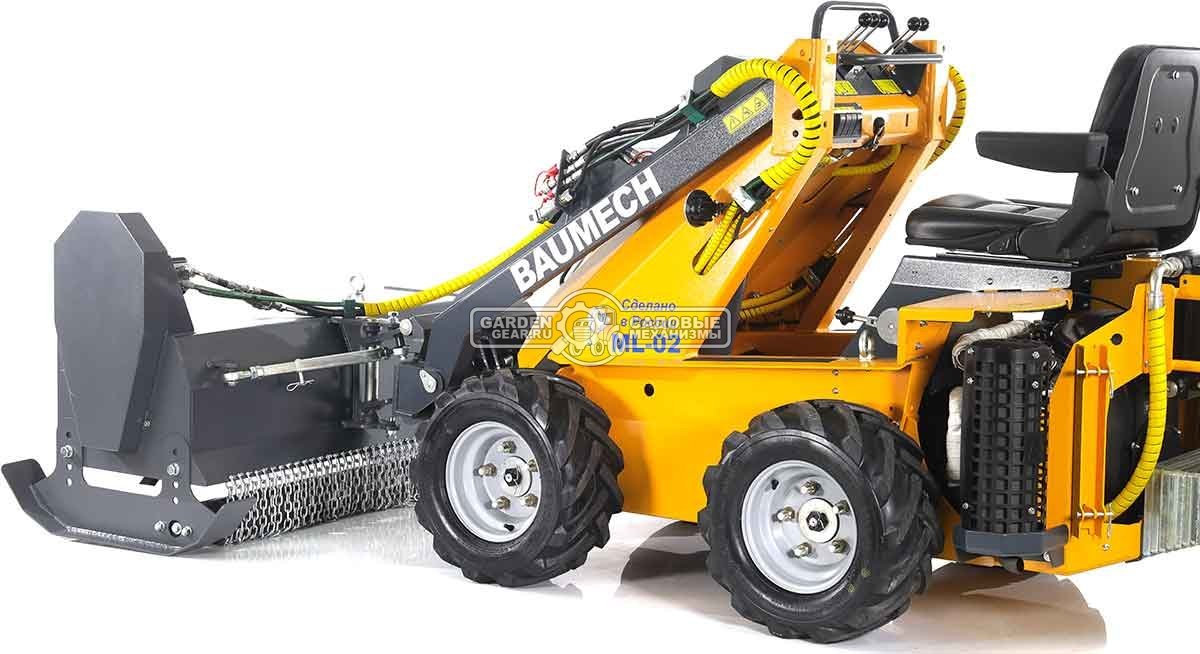 Универсальная машина мини-погрузчик Baumech ML-02 Pro + мульчер 110 см. с двигателем Zongshen GB750 EFI V-Twin инжектор