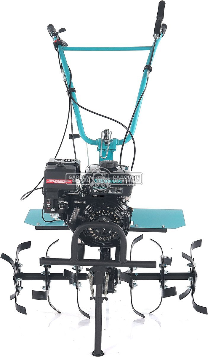 Мотоблок Steviman MT-500 (RUS, колеса 4.00х10, EST 212 см3, 90 см, 2 вперед/1 назад, ВОМ, 100 кг)