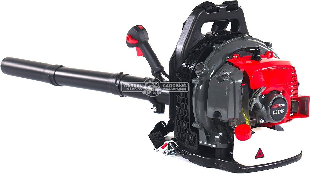 Воздуходувка бензиновая ранцевая EVOline BLG 42 BP (PRC, 41,5 куб.см., 2,2 л.с., 830 м3/ч, 90 м/с, 7.8 кг)