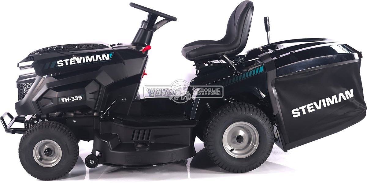 Садовый трактор Steviman TH-339 (PRC, Loncin 586 куб.см., гидростатика, ширина кошения 98 см, травосборник 250 л, 198 кг)