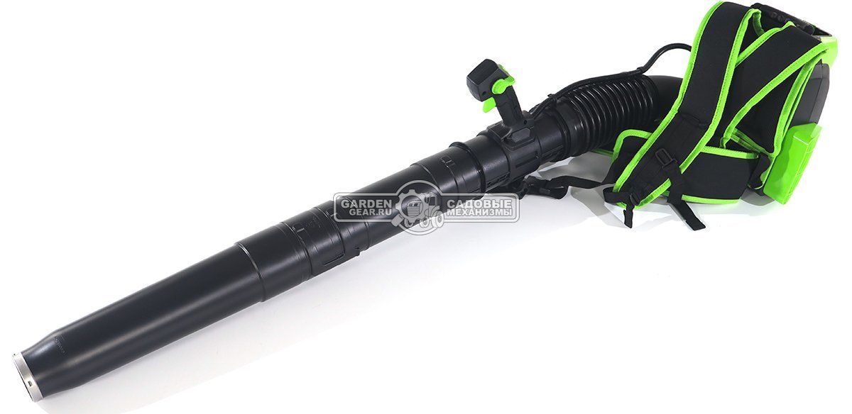 Воздуходувка аккумуляторная ранцевая GreenWorks GD60BPB без АКБ и ЗУ (PRC, BL 60В, 225 км/ч, 15 м3/мин, 3.8 кг)