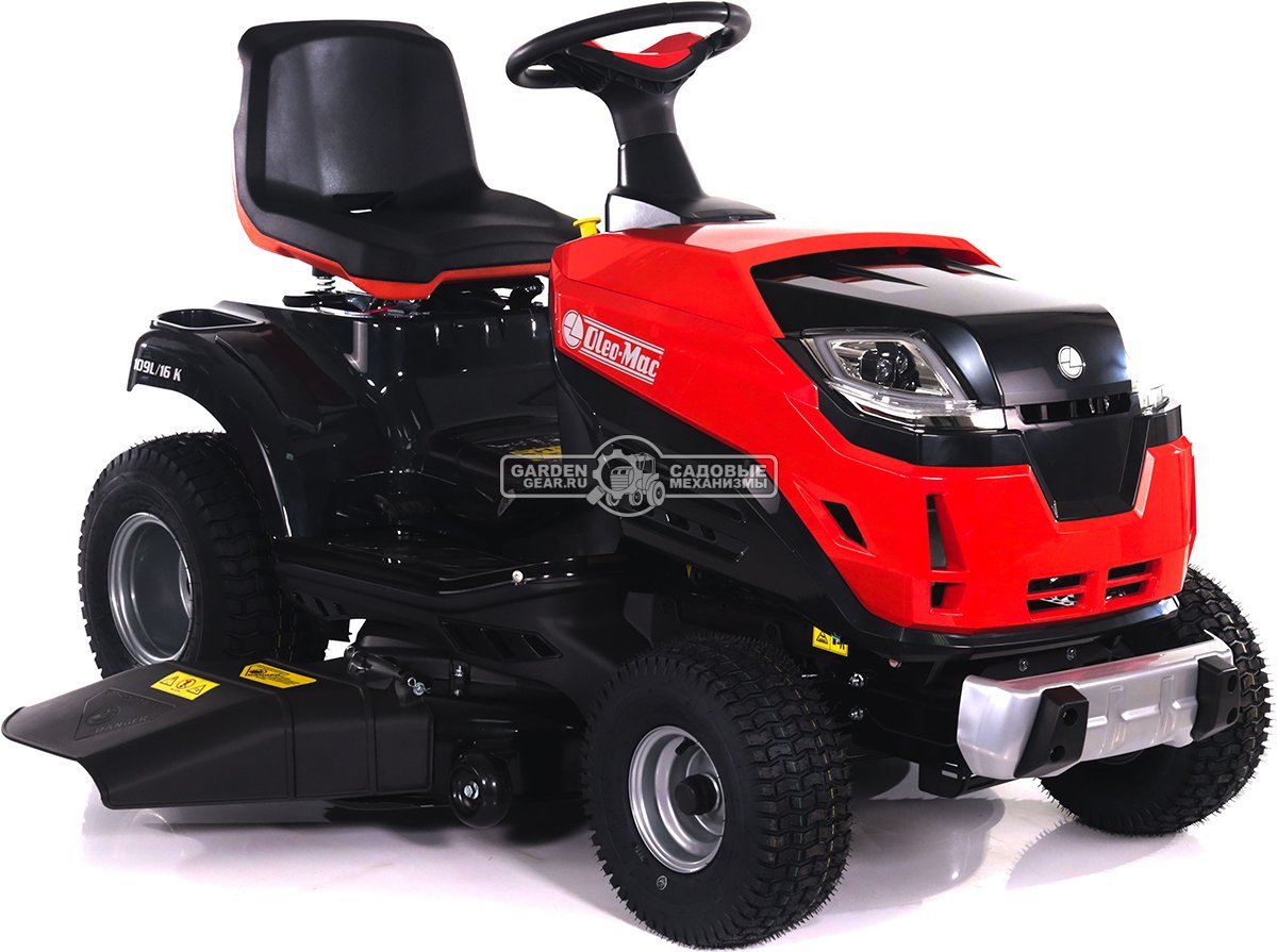Садовый трактор Oleo-Mac OM 109L/16 K (PRC, Emak K 1600 AVD, 452 см3, 108 см., боковой выброс, гидростатика, 170 кг.)