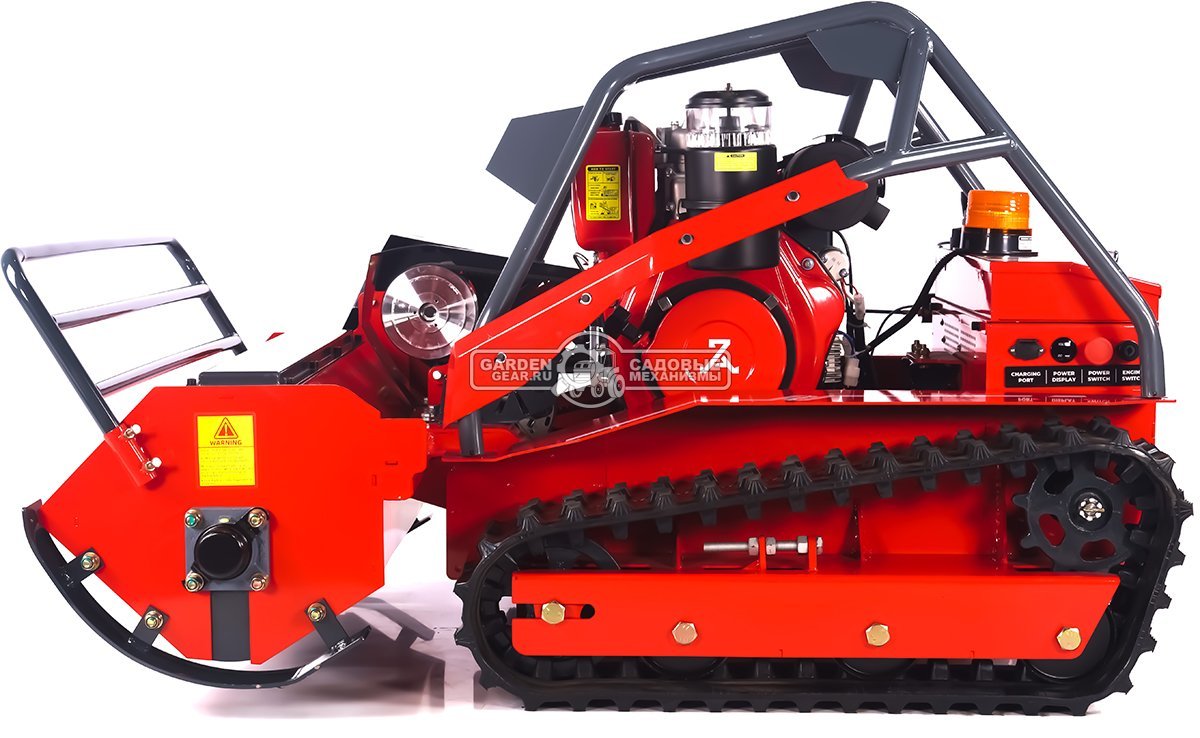 Косилка для высокой травы и кошения склонов ZimAni RLM100 Pro Plus с дистанц. управлением (PRC, 100 см, дизель, LCT 499 см3, 2x0.85 кВт, 370 кг)
