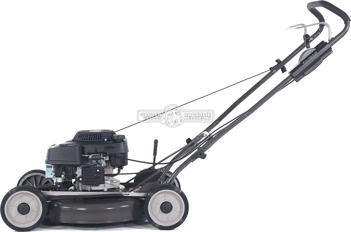 Газонокосилка бензиновая несамоходная Caiman Fasto SD 55CP с боковым выбросом (RUS, 55 см., Caiman Green Engine, 196 см3, сталь, 32 кг)