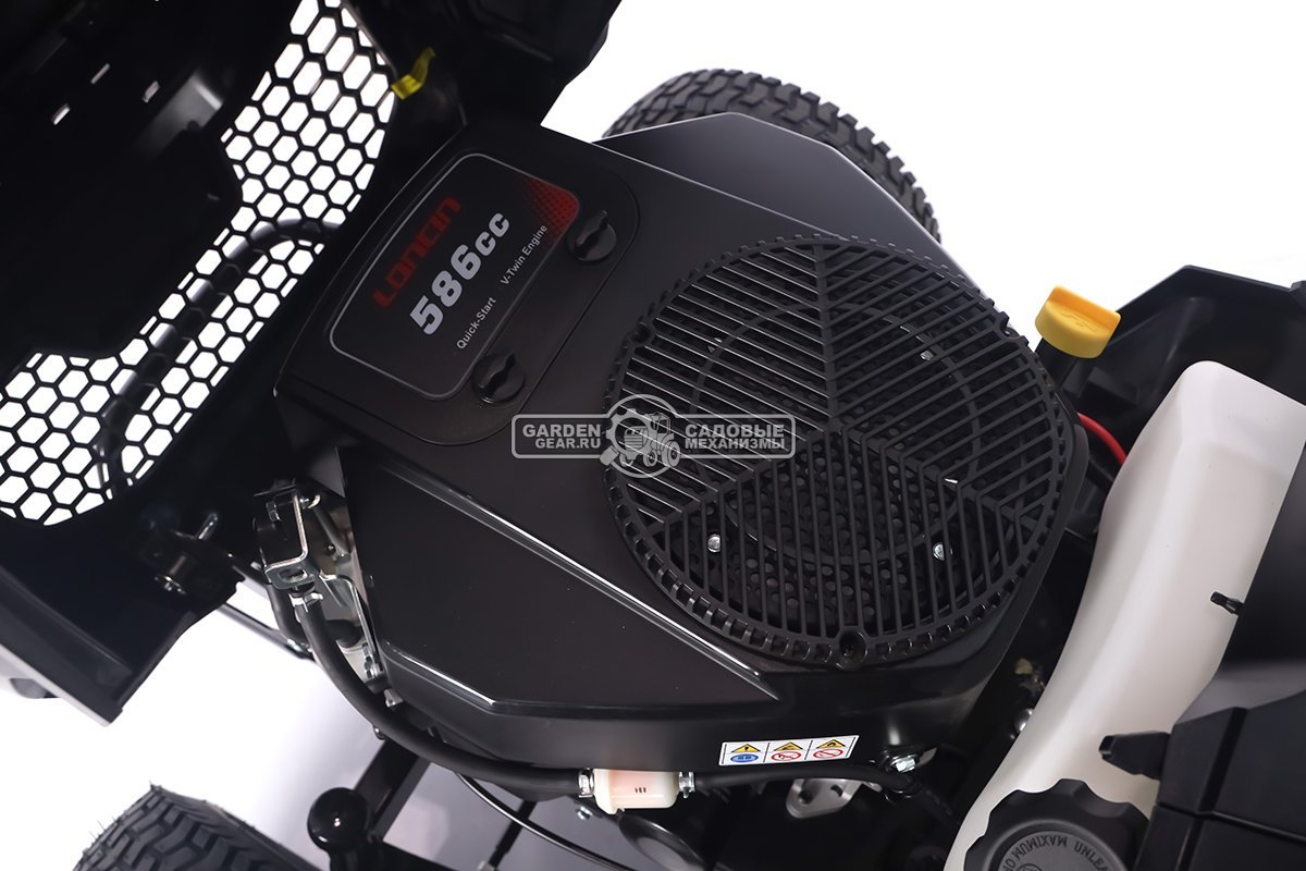 Садовый трактор Steviman TH-339 (PRC, Loncin 586 куб.см., гидростатика, ширина кошения 98 см, травосборник 250 л, 198 кг)