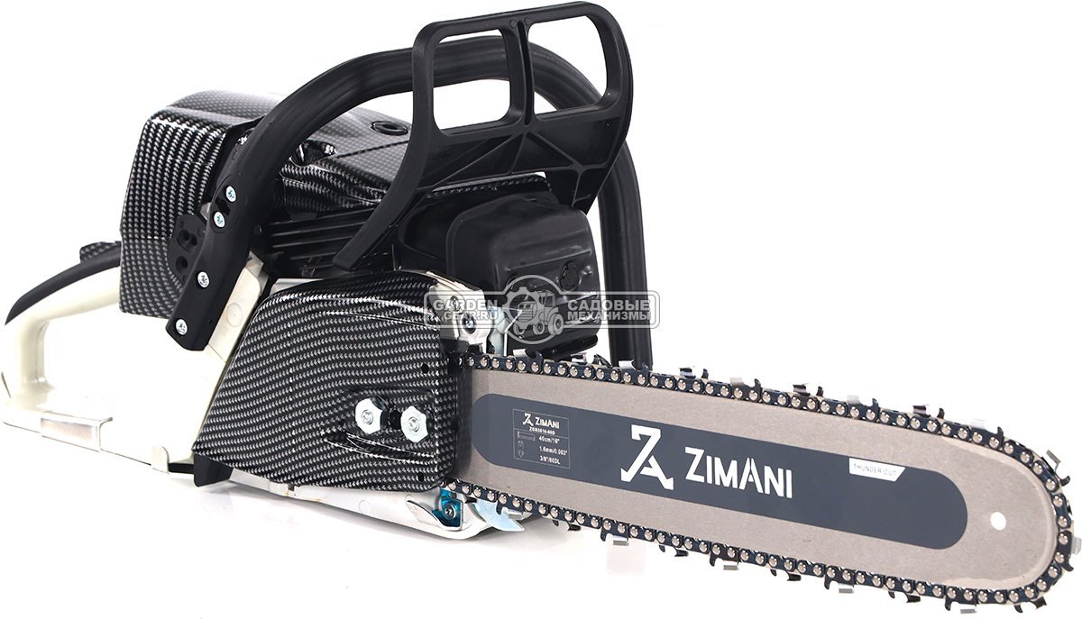 Бензопила ZimAni MS 361 Pro 16&quot; (PRC, 59 куб.см., 3,4 кВт/4,6 л.с., 3/8&quot;, 1.6 мм, 60E, корпус Carbon Fiber, Elastostart, 5,6 кг.)