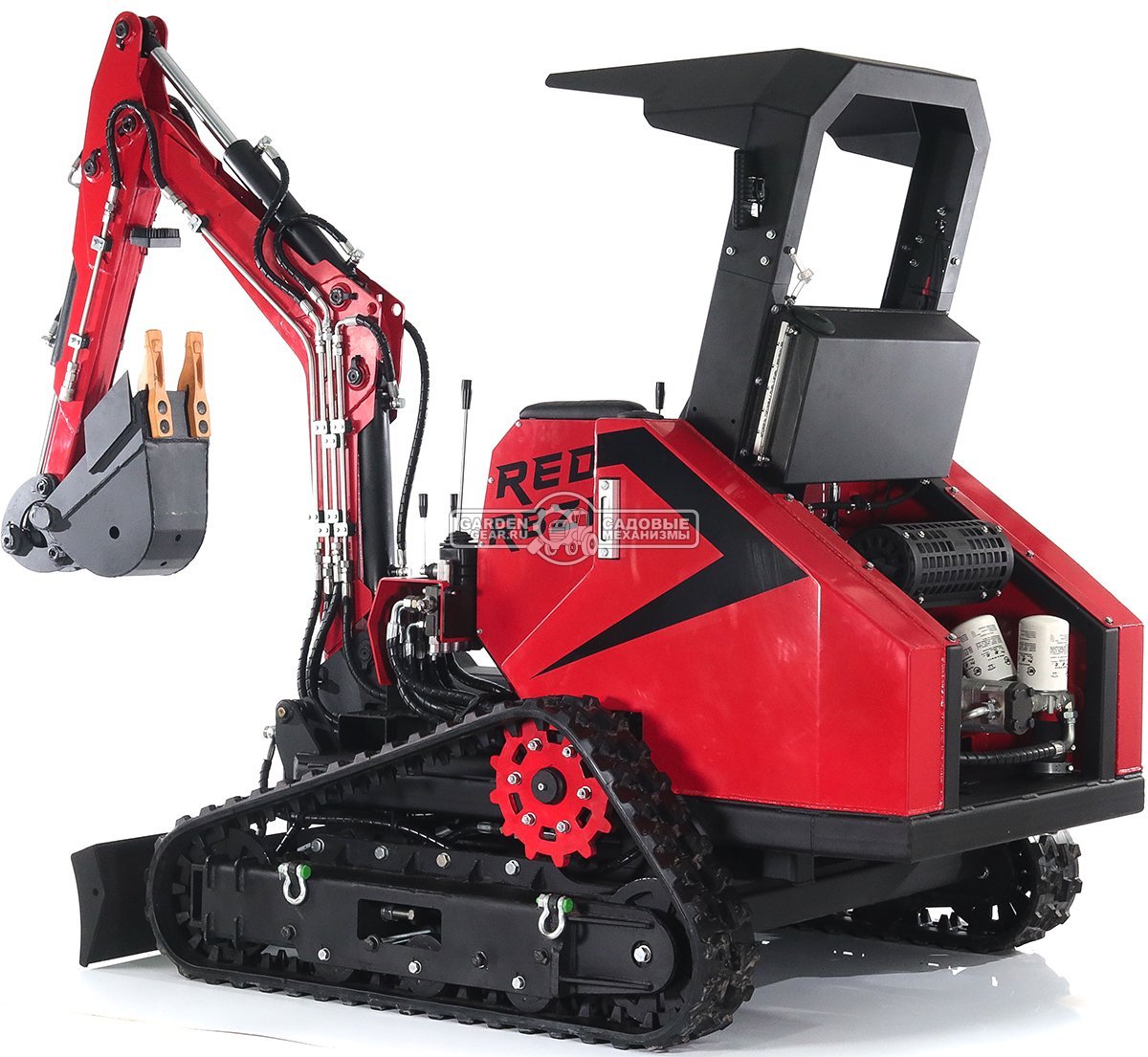 Гусеничный экскаватор RED Rhino RBZ-12 максимальная комплектация, Zongshen GB750EFI 30 л.с., глубина копания 2,1 м., ковш 250 мм., 1300 кг.