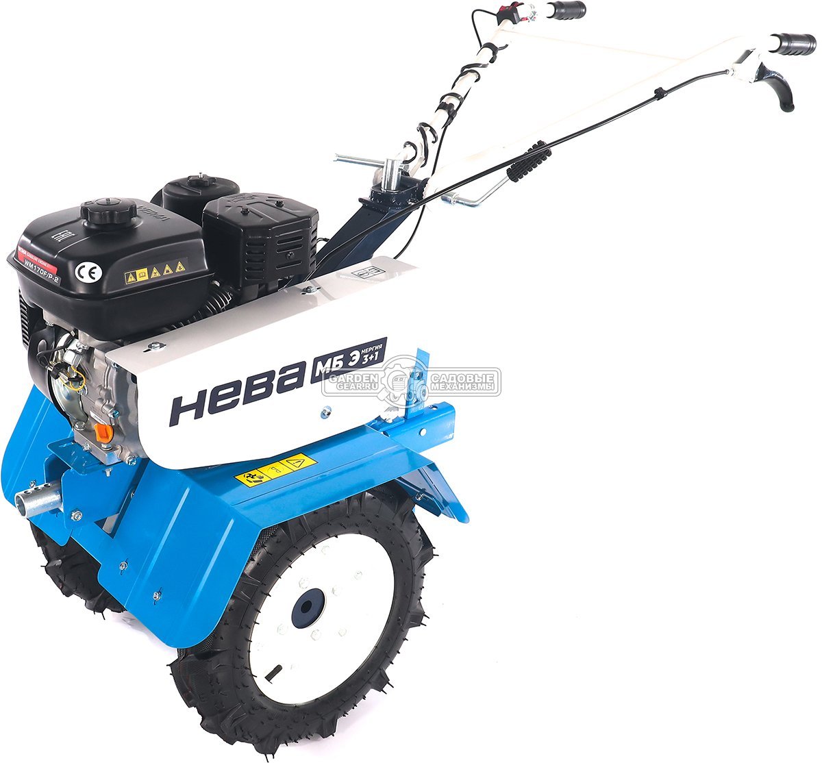 Мотоблок Нева МБ Энергия 3+1 (RUS, колеса 4,00х10, Weima WM 170 F/P, 212 см3, 60 см, 3 вперед/1 назад, шкив А, 62.5 кг)