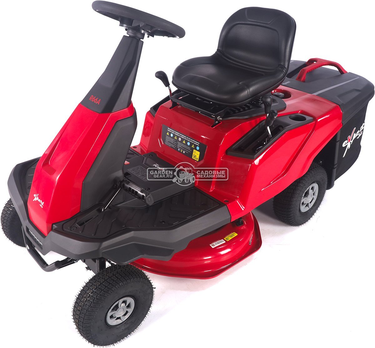 Садовый минирайдер Expert-bis R66A (PRC, 224 куб.см, гидростатика, травосборник 150 л, ширина кошения 66 см, фара, 130 кг)