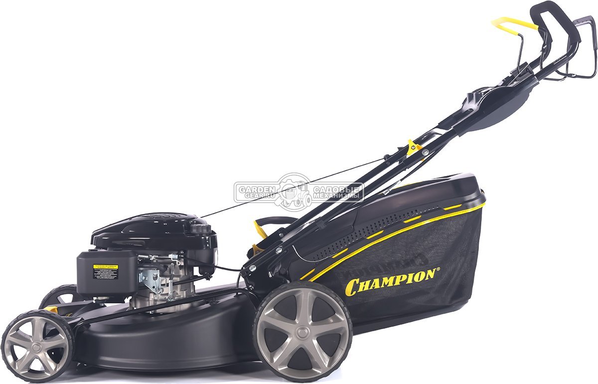 Газонокосилка бензиновая Champion LM5644 Pro (PRC, 56 см, Champion 196 см3, сталь, 65 л, 4 в 1, 41 кг)