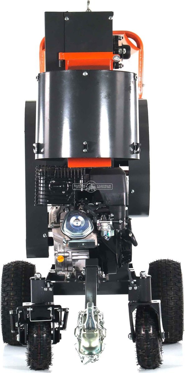 Измельчитель веток ZimAni BL 120 (PRC, Loncin 420 куб.см., 15 л.с. с электростартером, вал с 3-мя ножами, ветки до 120 мм, двуосный прицеп, 315 кг)