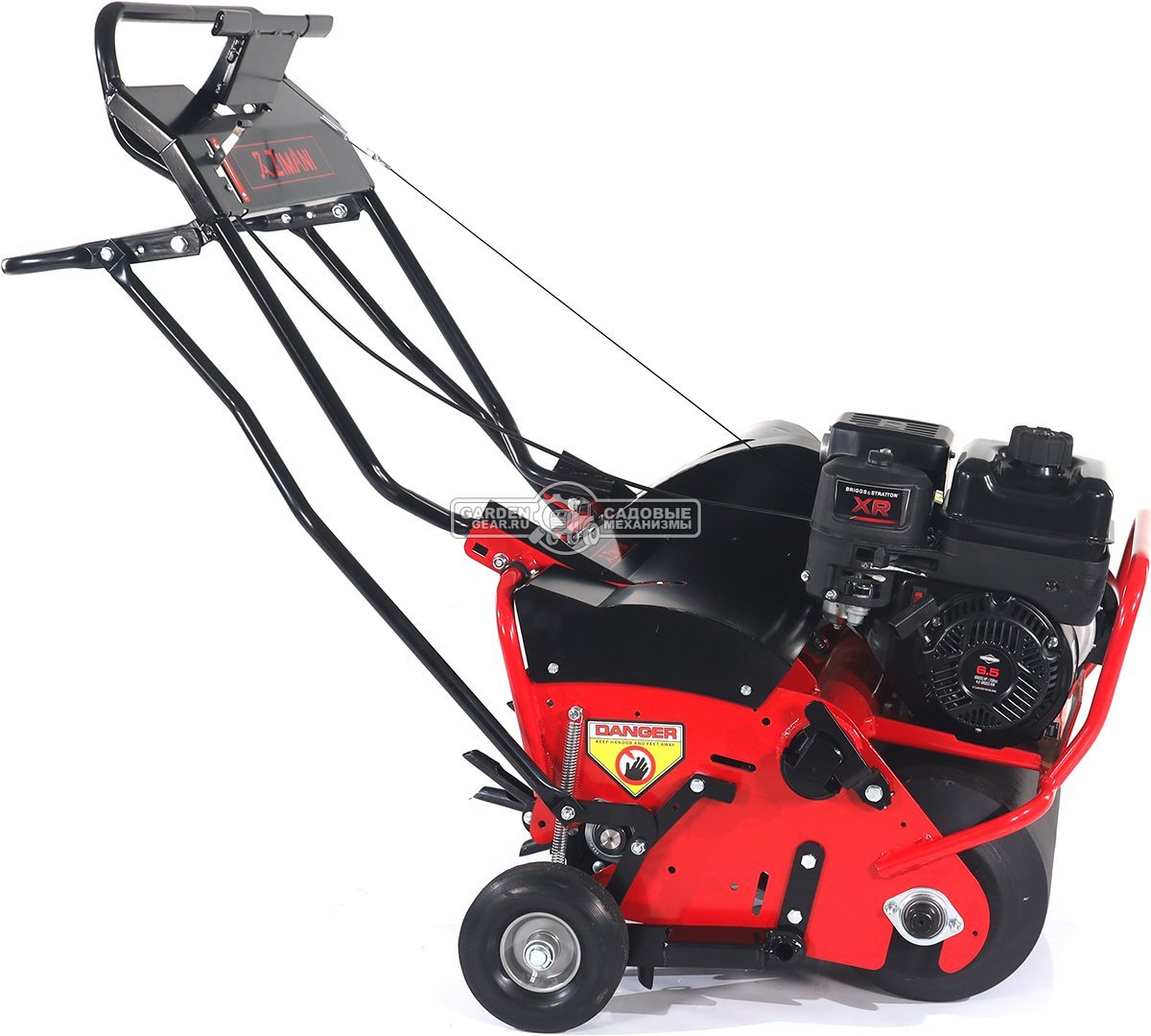 Аэратор бензиновый Zimani Lawn Core 26 (PRC, 66 см, B&S XR 6.5 л.с., сталь, прикаточный валик + пустотелые трубки, 130 кг)