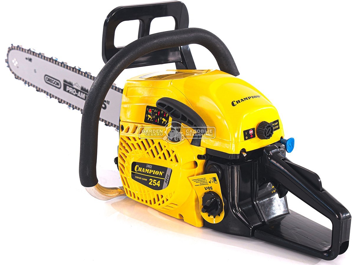 Бензопила Champion 254 18" Pro (PRC, 54 см3, 2.5 кВт/3.4 л.с., 0.325"-1.5-72E, 5.1 кг)