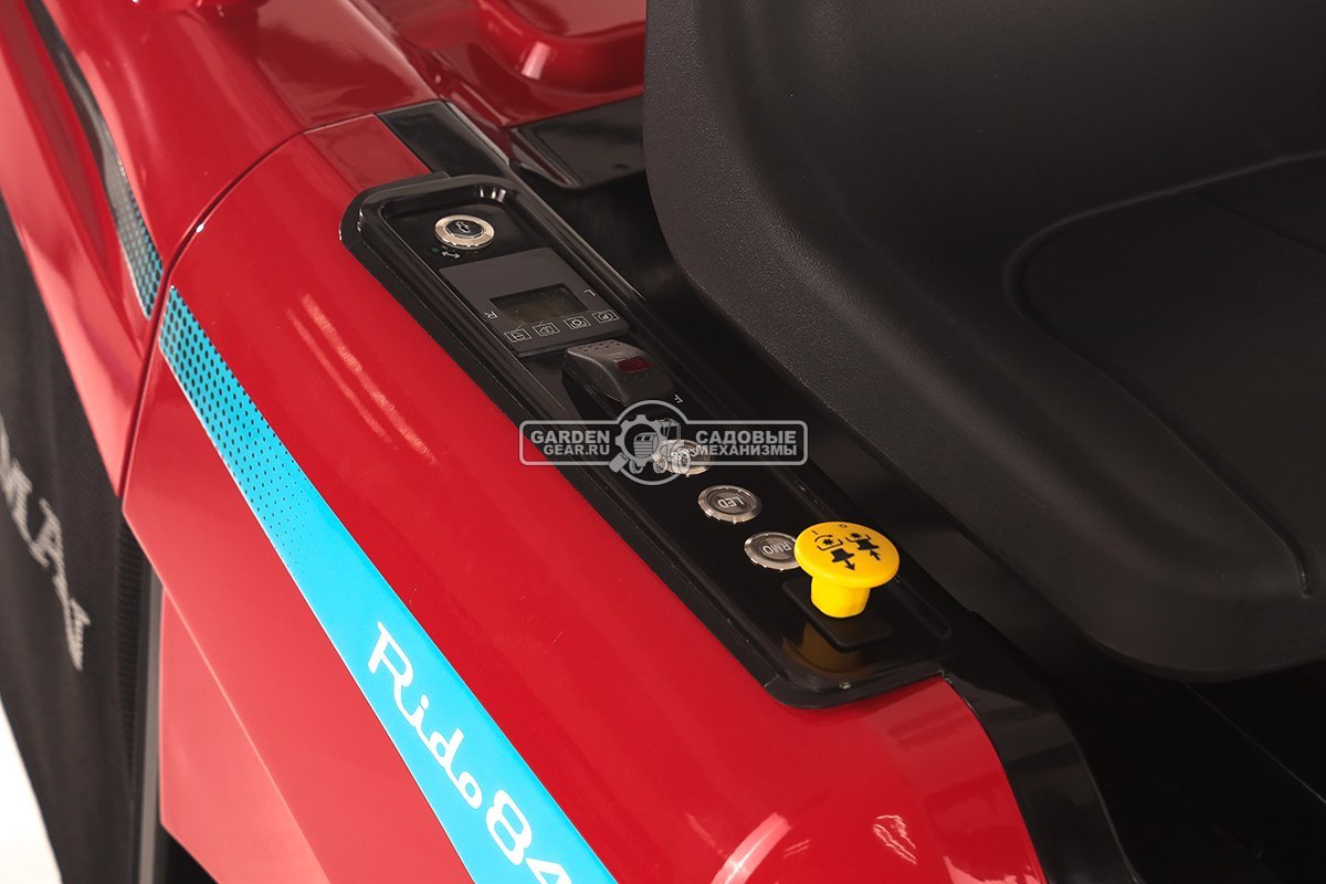 Садовый минирайдер Caiman Rido 84i аккумуляторный (RUS, 80 см., Li-Ion 72В /18 Ач, травосборник 150 л., 173 кг.)