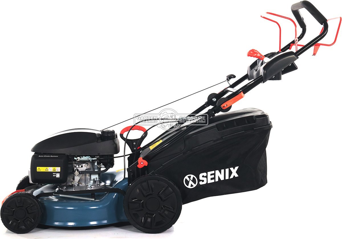 Газонокосилка бензиновая Senix LSSG-M2-EU (PRC, 46 см, Honda GCV145, 145 см3, сталь, вариатор, 3 в 1, 65 л, 27 кг)