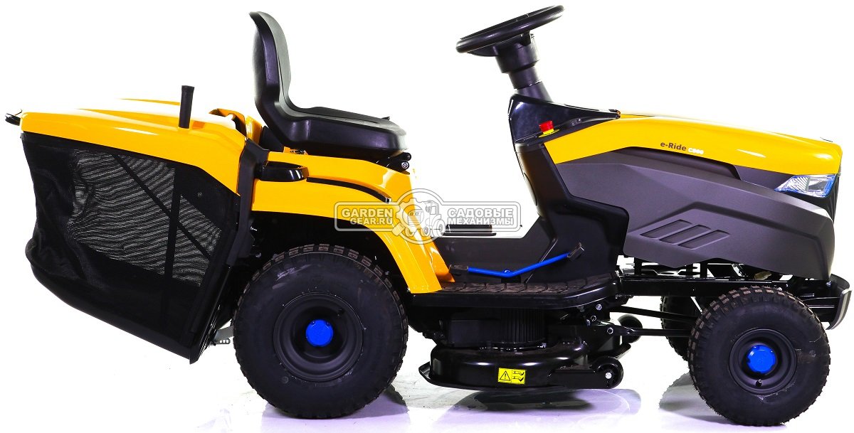 Садовый трактор Stiga e-Ride C500 аккумуляторный (PRC, 48V, 40Ah / 2000 Wh, Bluetooth, гидростатика, травосборник 240 л., ширина 84 см., 168 кг.)